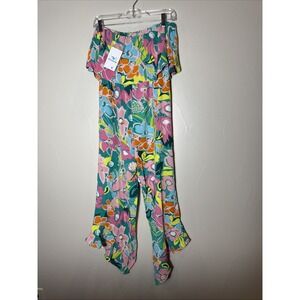 Boutique OrcaJump Sleeveless Jumpsuit Romper Ruffle Ankles Small New